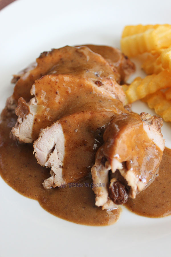 Lomo de cerdo con salsa de ciruela