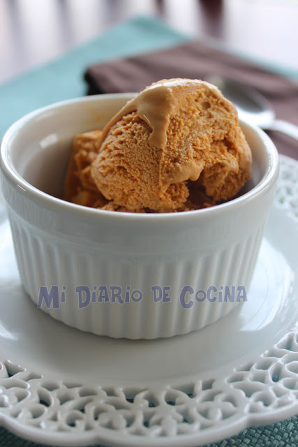 Helado de manjar