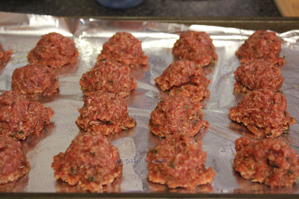 Bolitas de carne con quinoa
