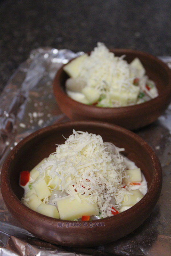 Ostiones a la parmesana Ostiones a la parmesana