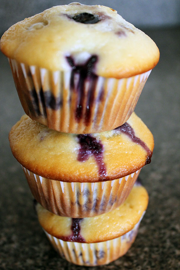 Muffins de arándanos, limón y yogurt Muffins de arándanos, limón y yogurt