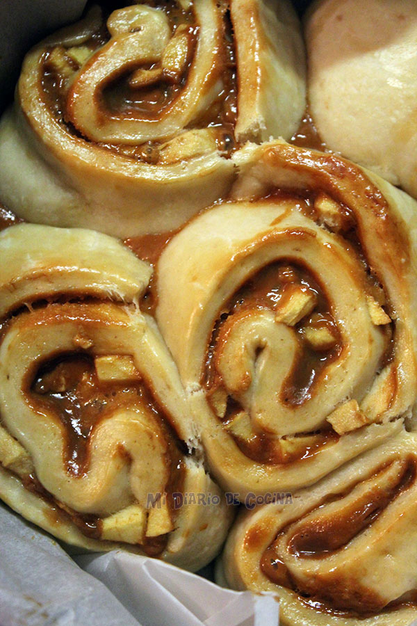 Brioche relleno con dulce de leche Brioche relleno con dulce de leche