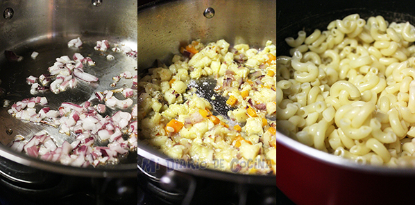 Zapallo italiano relleno con pasta Zapallo italiano relleno con pasta