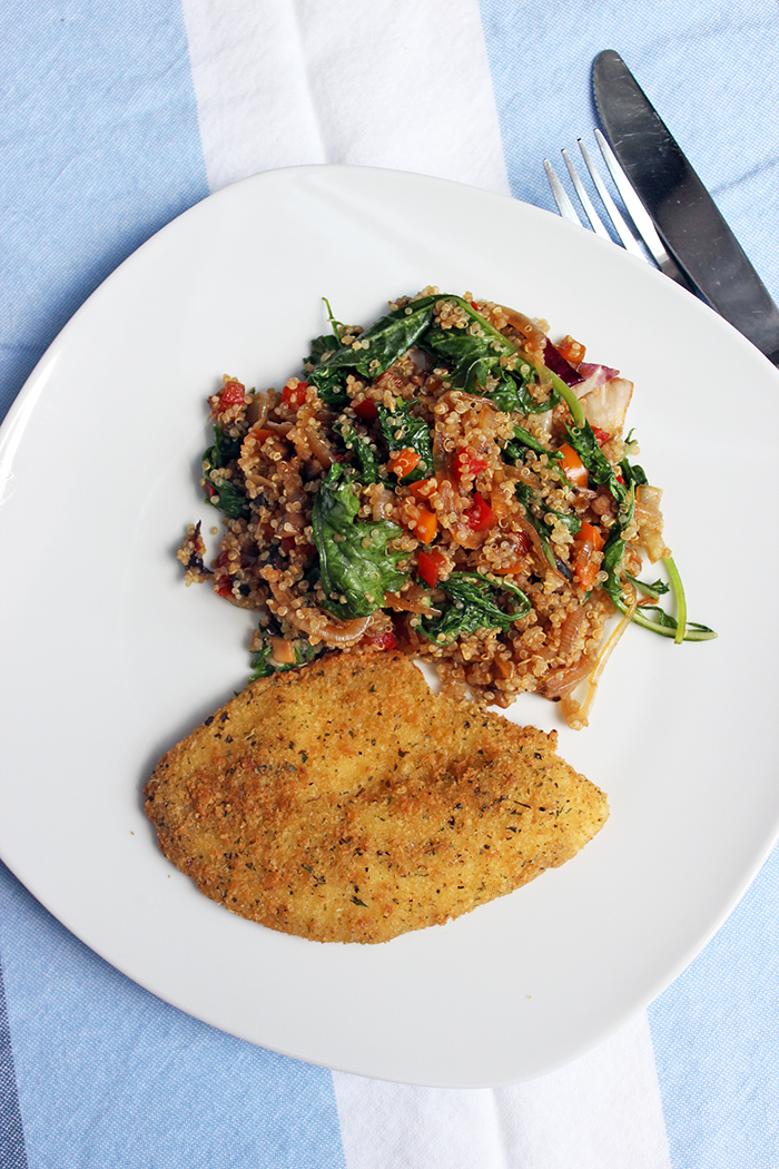 Salteado de verduras y quinoa Salteado de verduras y quinoa