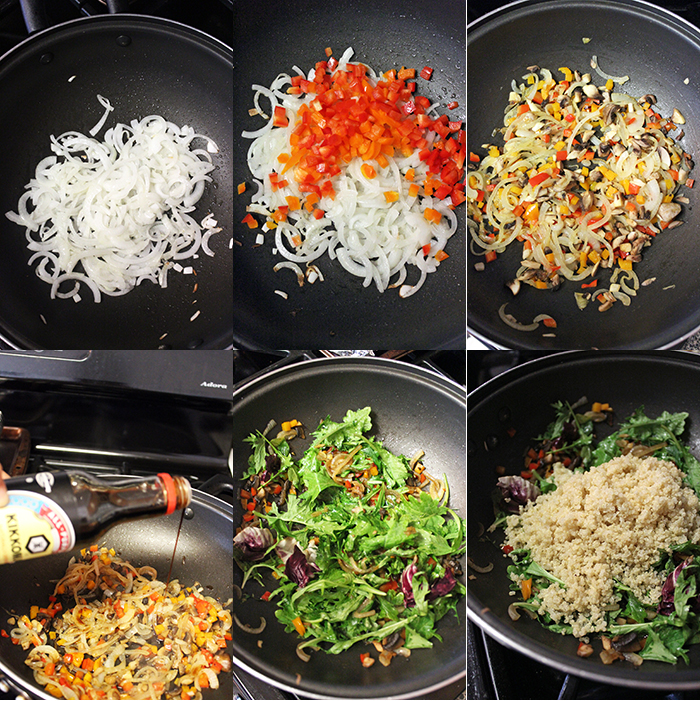 Salteado de verduras y quinoa Salteado de verduras y quinoa