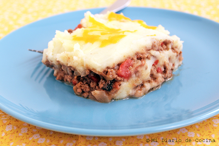 Pastel de papas con champiñones y tomates Hunt's Pastel de papas con champiñones y tomates Hunt's