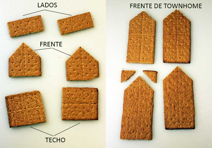 Casas navideñas con Honey Maid - Cortes de los graham crackers Casas navideñas con Honey Maid - Cortes de los graham crackers