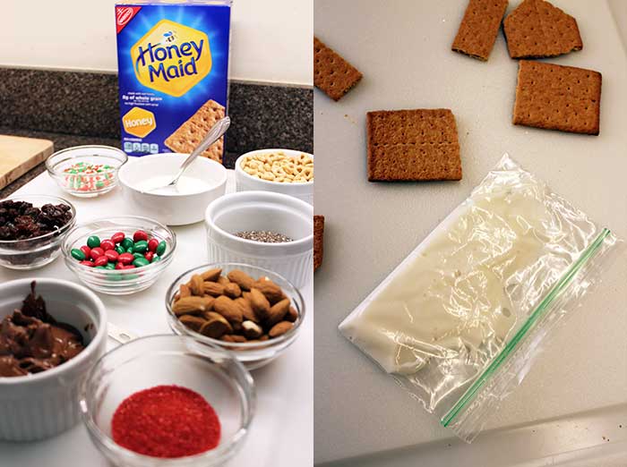 Casas navideñas con Honey Maid - Ingredientes Casas navideñas con Honey Maid - Ingredientes