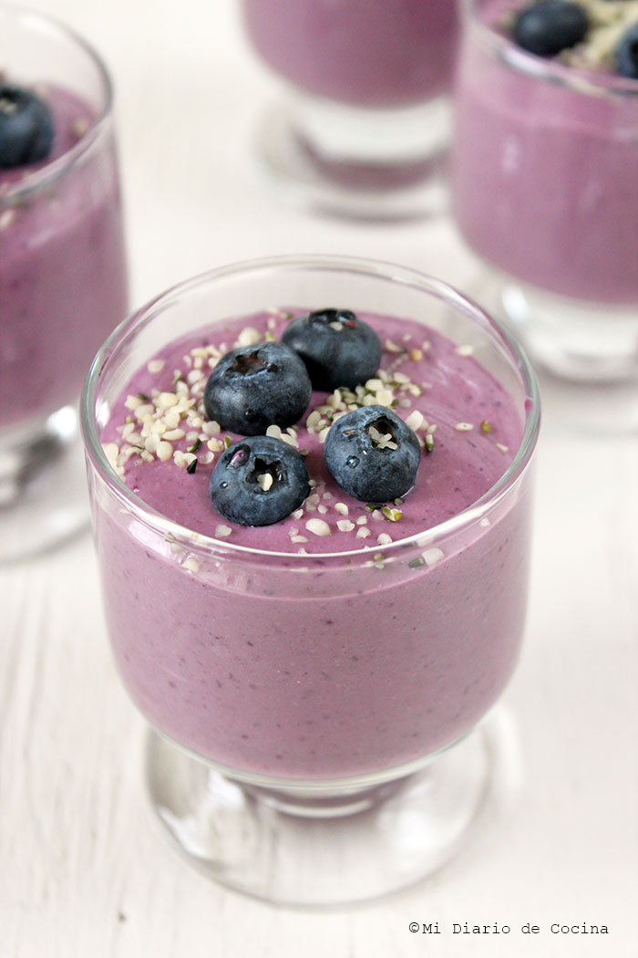 Mousse de arándanos Mousse de arándanos