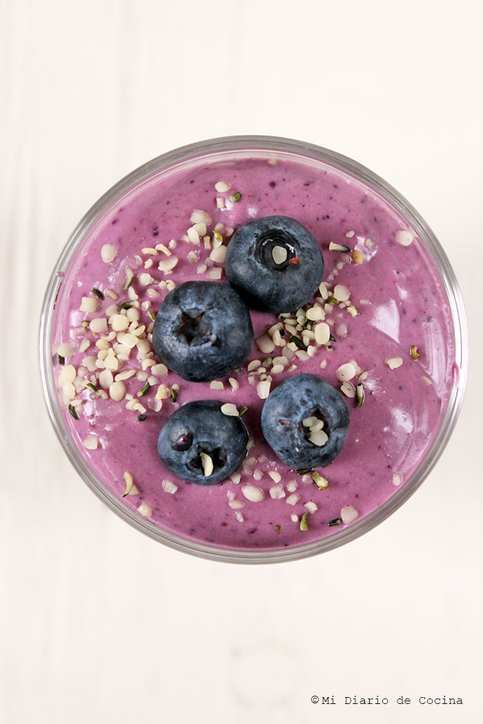 Mousse de arándanos Mousse de arándanos