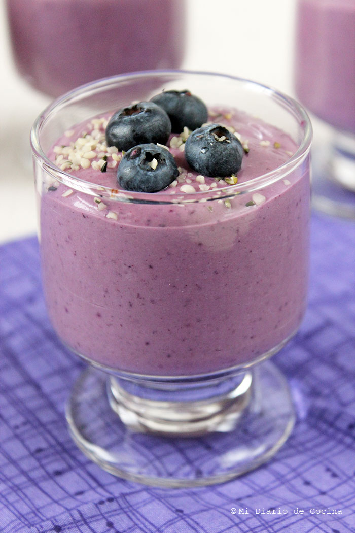 Mousse de arándanos Mousse de arándanos