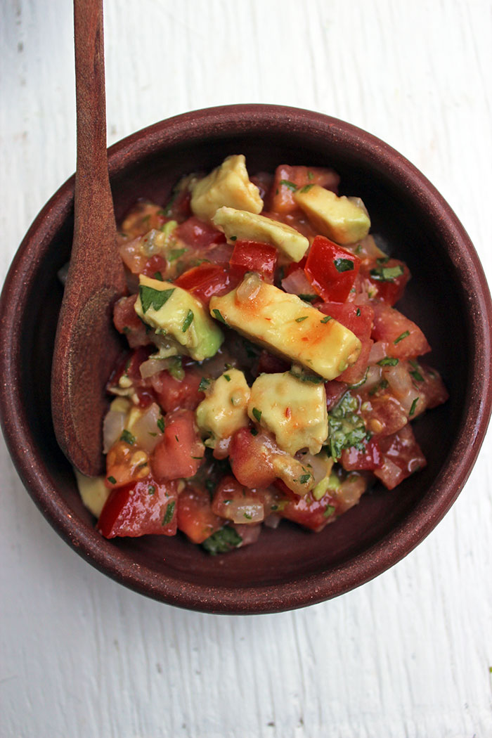 Pebre Sauce with Avocado