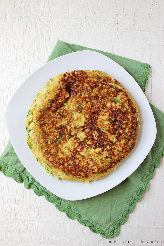 Tortilla de zapallo italiano Tortilla de zapallo italiano