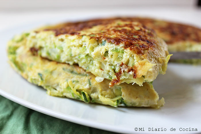 Tortilla de zapallo italiano Tortilla de zapallo italiano