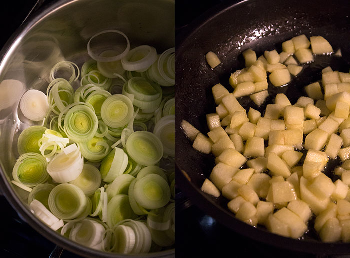 Sopa de zapallo y puerro Sopa de zapallo y puerro