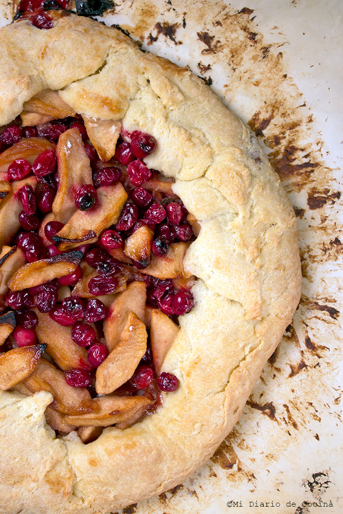 Crostata de manzana y cranberry Crostata de manzana y cranberry