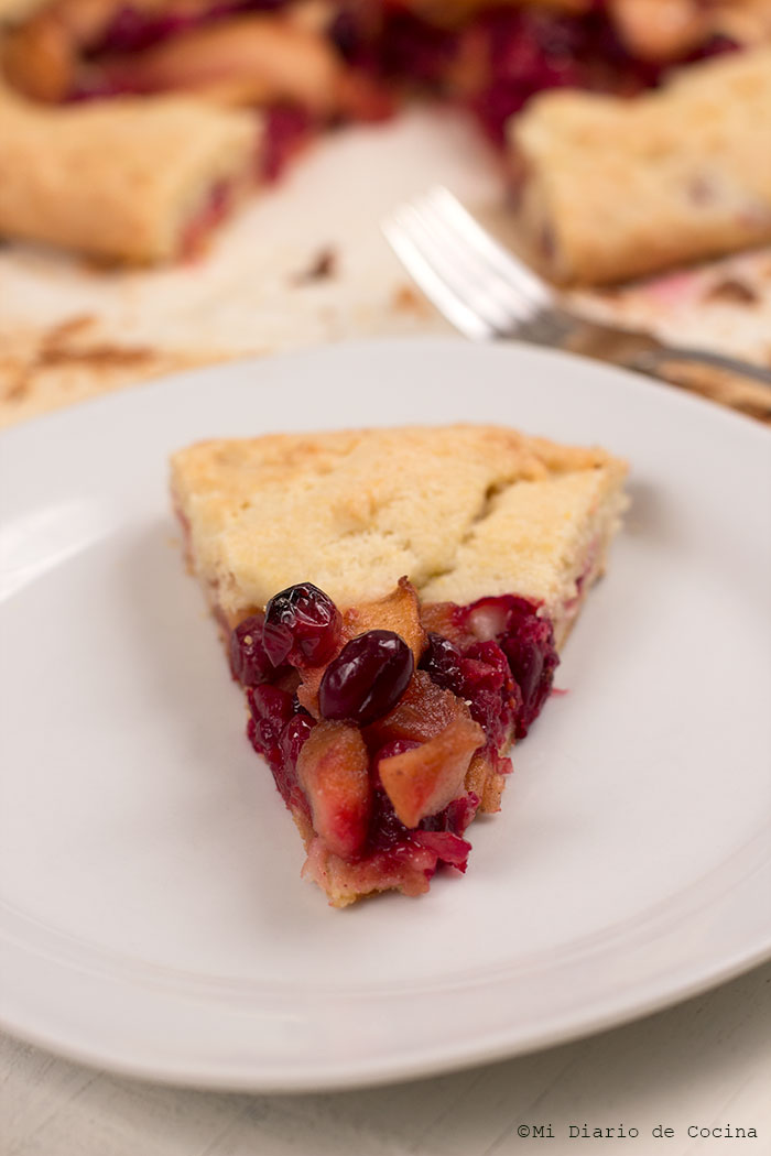 Crostata de manzana y cranberry Crostata de manzana y cranberry