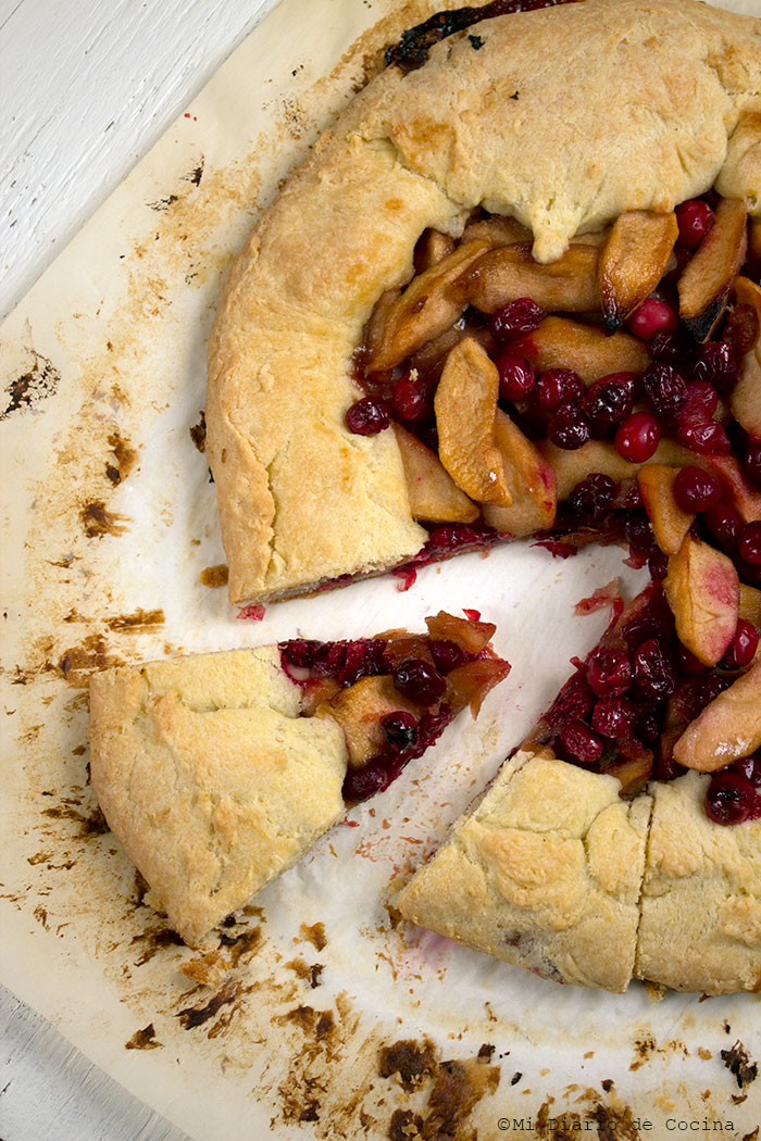 Crostata de manzana y cranberry Crostata de manzana y cranberry