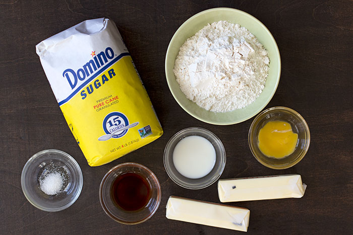 Galletas navideñas de vainilla - Ingredientes Galletas navideñas de vainilla - Ingredientes