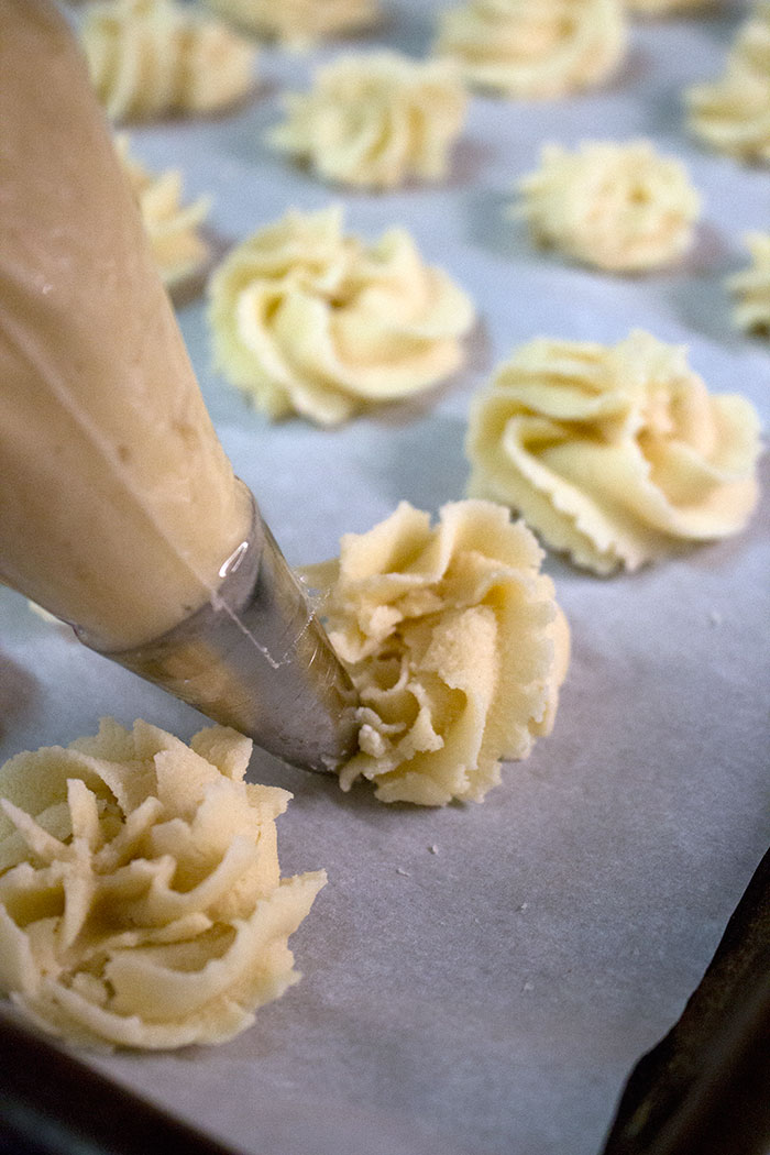 Galletas navideñas de vainilla - Preparación Galletas navideñas de vainilla - Preparación