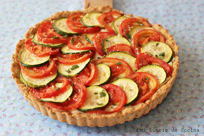 Tarta de zapallo italiano y tomate Tarta de zapallo italiano y tomate