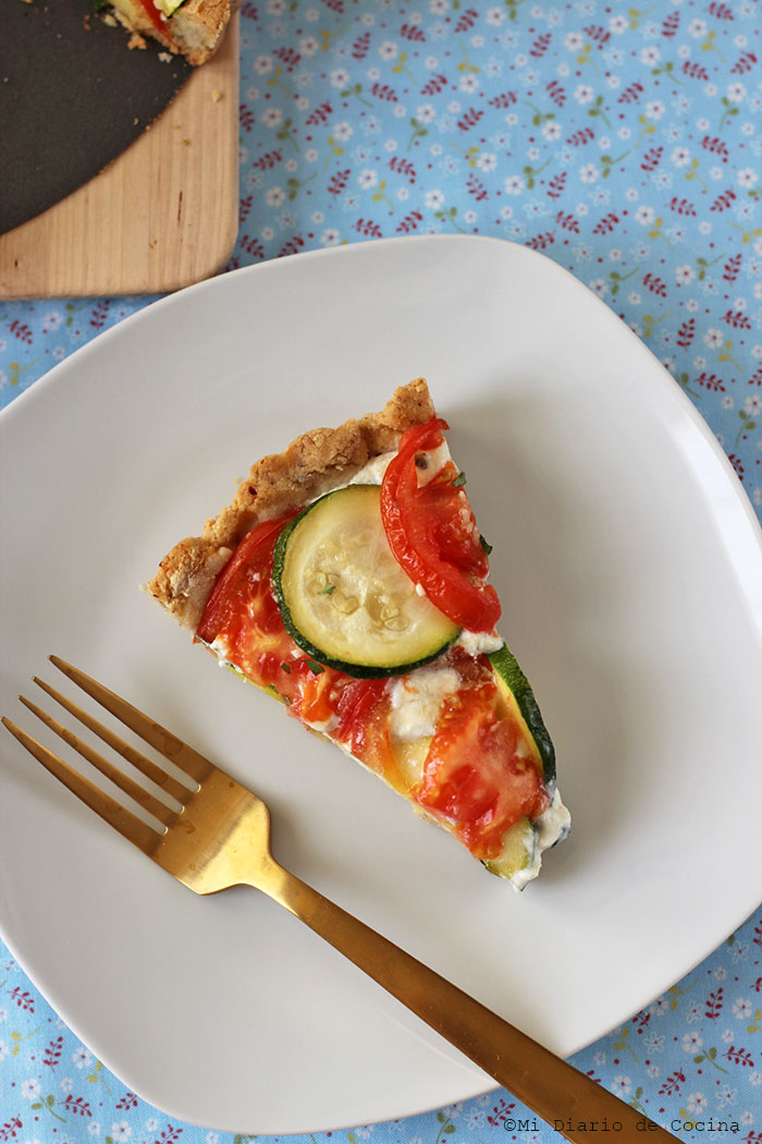 Tarta de zapallo italiano y tomate Tarta de zapallo italiano y tomate