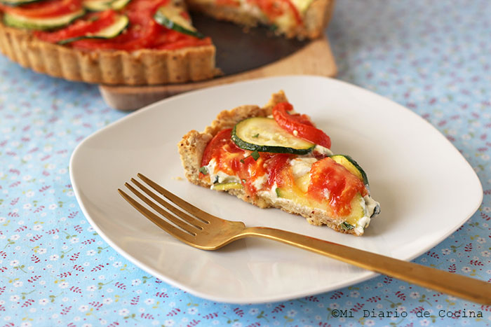 Tarta de zapallo italiano y tomate Tarta de zapallo italiano y tomate