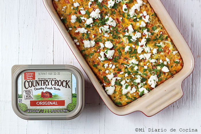 Huevos horneados con vegetales Huevos horneados con vegetales