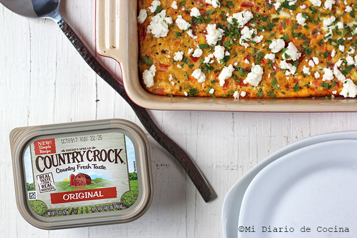 Huevos horneados con vegetales Huevos horneados con vegetales