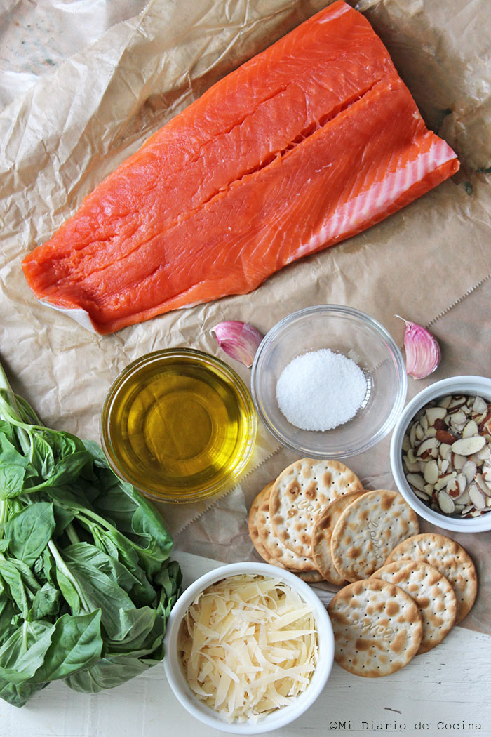 Salmón de Alaska al pesto - Ingredientes Salmón de Alaska al pesto - Ingredientes