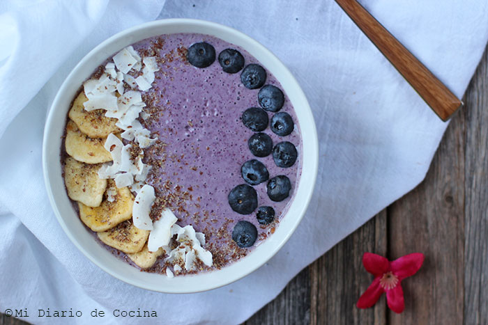 Smoothie de arándanos