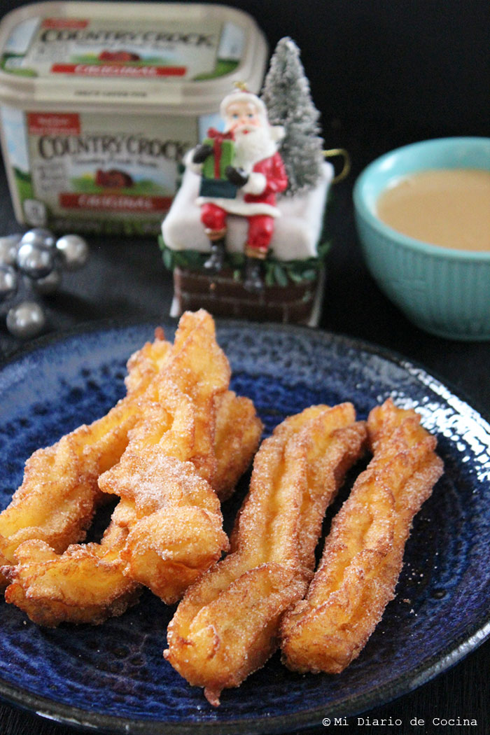 Churros con dulce de leche y lúcuma Churros con dulce de leche y lúcuma