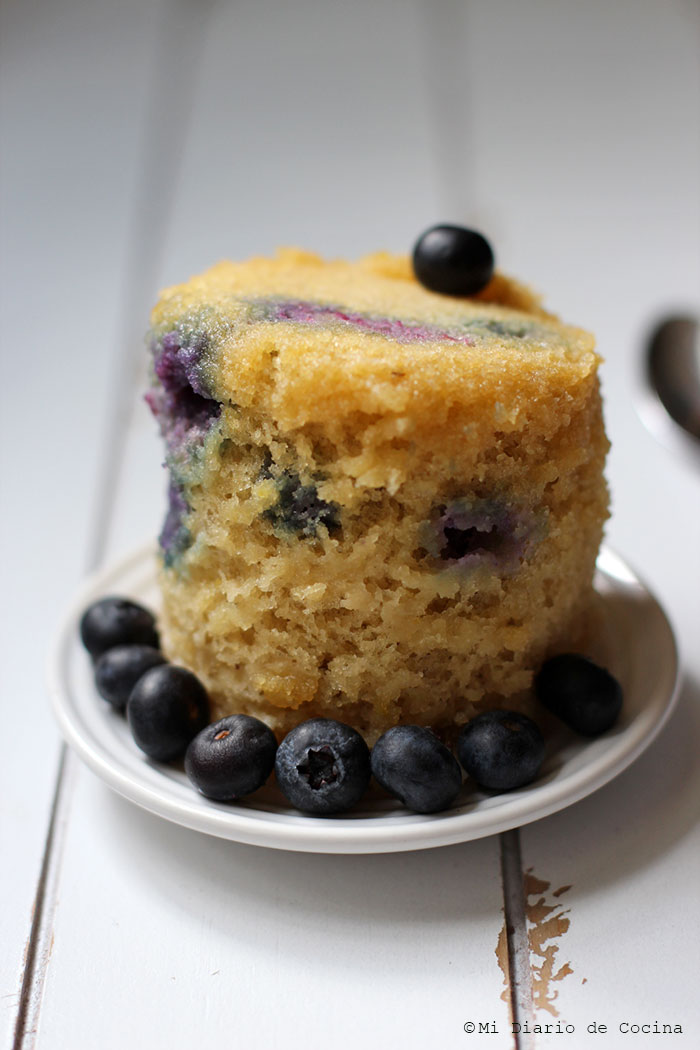 Blueberry mug cake