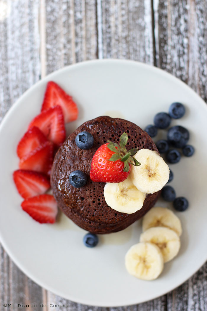 Panqueques de chocolatey bananas Panqueques de chocolatey bananas