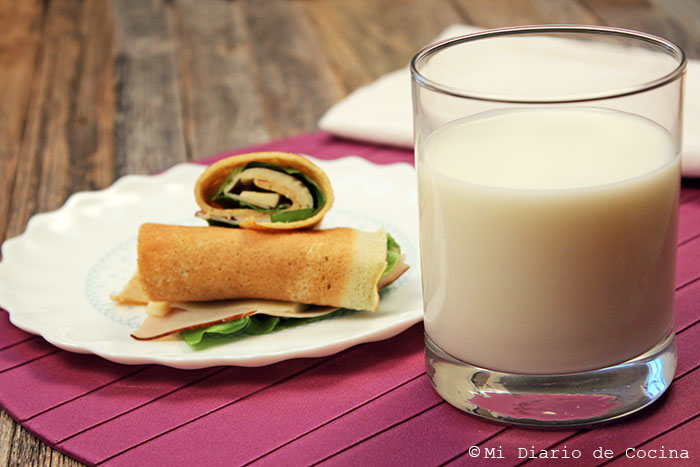 Panqueques integrales con leche Panqueques integrales con leche