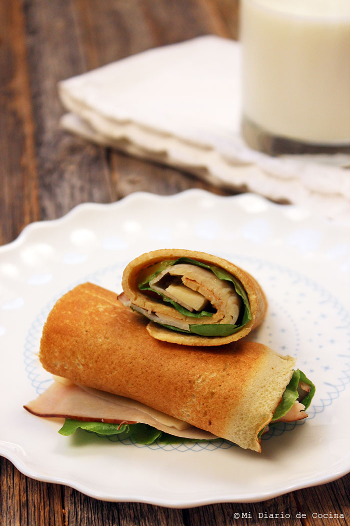 Panqueques integrales con leche Panqueques integrales con leche