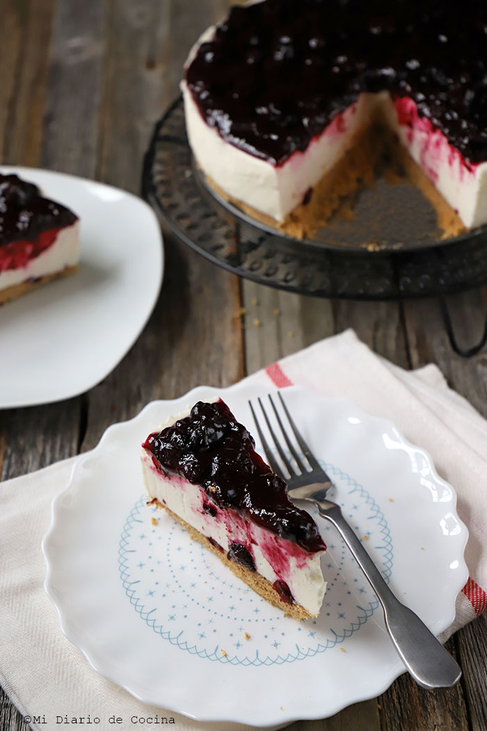 Cheesecake de arándanos Cheesecake de arándanos
