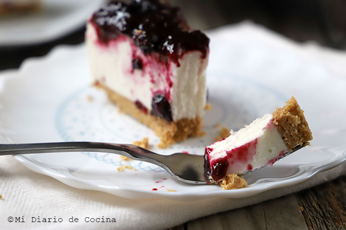 Cheesecake de arándanos Cheesecake de arándanos