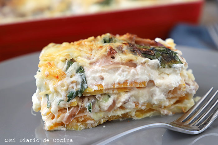 Lasaña de zapallo Lasaña de zapallo