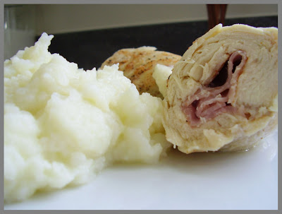 Filete de pollo con jamón y queso