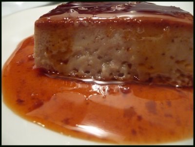 Flan de chocolate