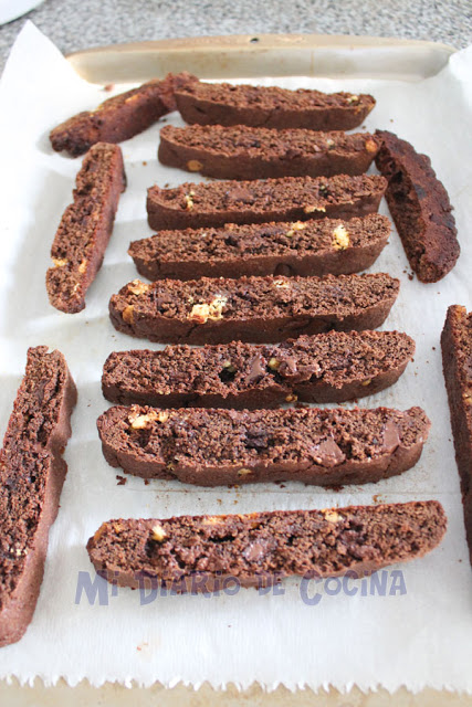 Biscotti de triple chocolate