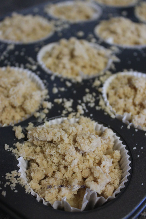 Muffins con streusel Muffins con streusel
