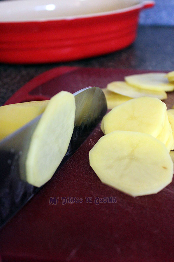 Papas horneadas a la crema - Preparación Papas horneadas a la crema - Preparación