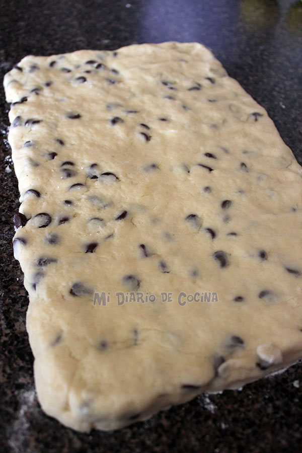 Scones con chips de chocolate