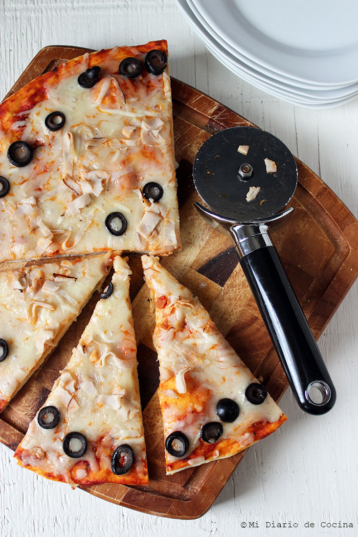 Pizza sin levadura Pizza sin levadura