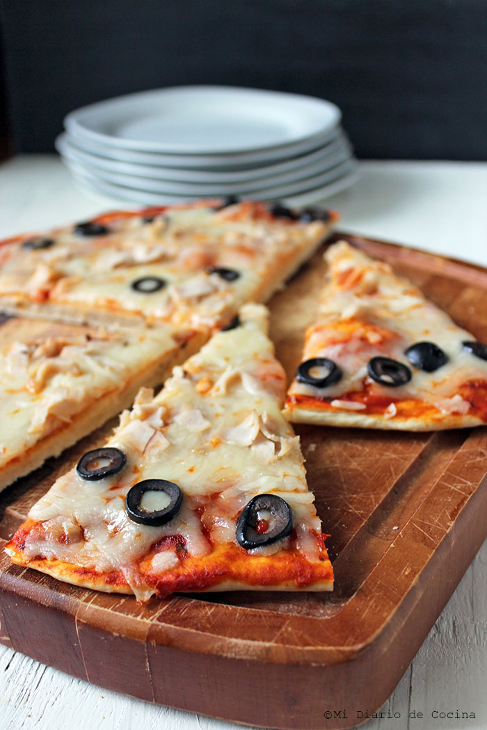 Pizza sin levadura Pizza sin levadura