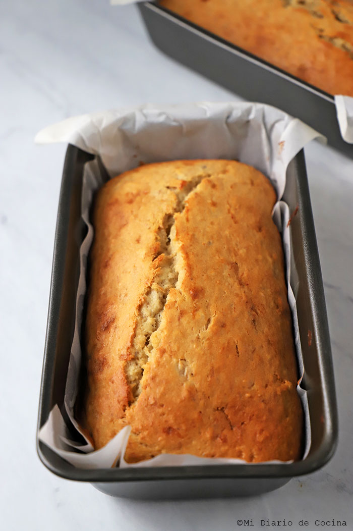 Queque de plátano Queque de plátano