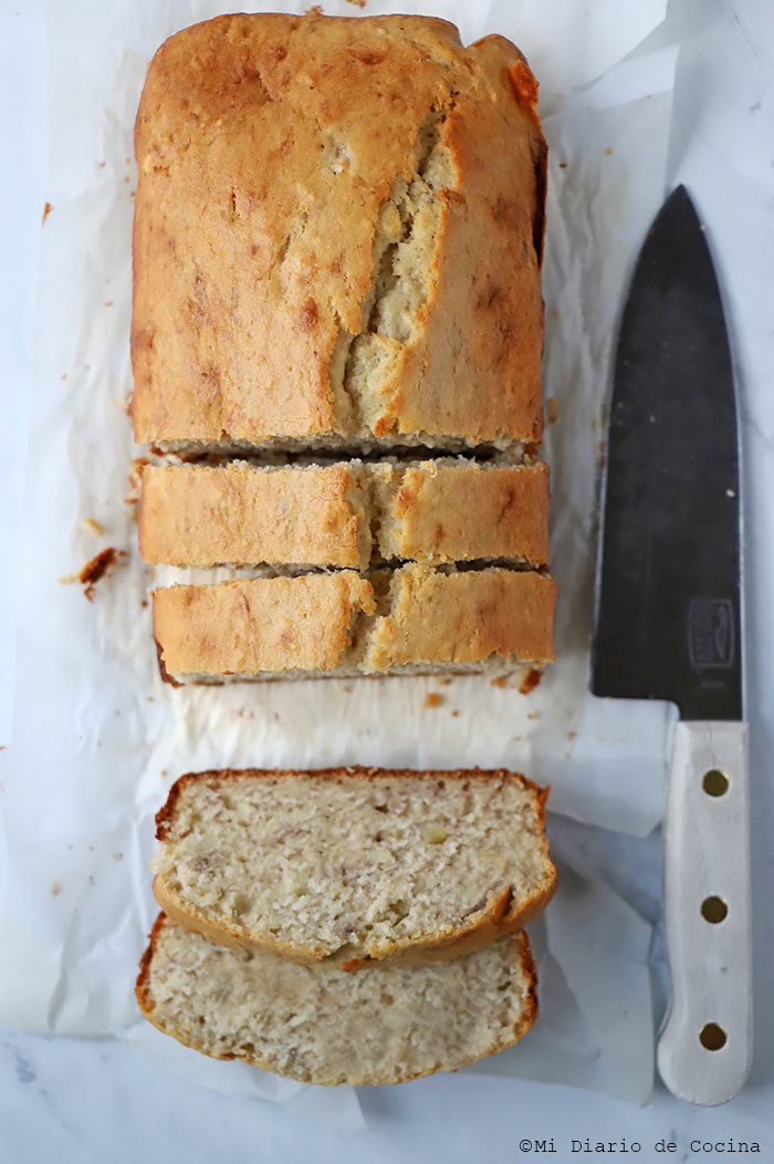 Queque de plátano Queque de plátano