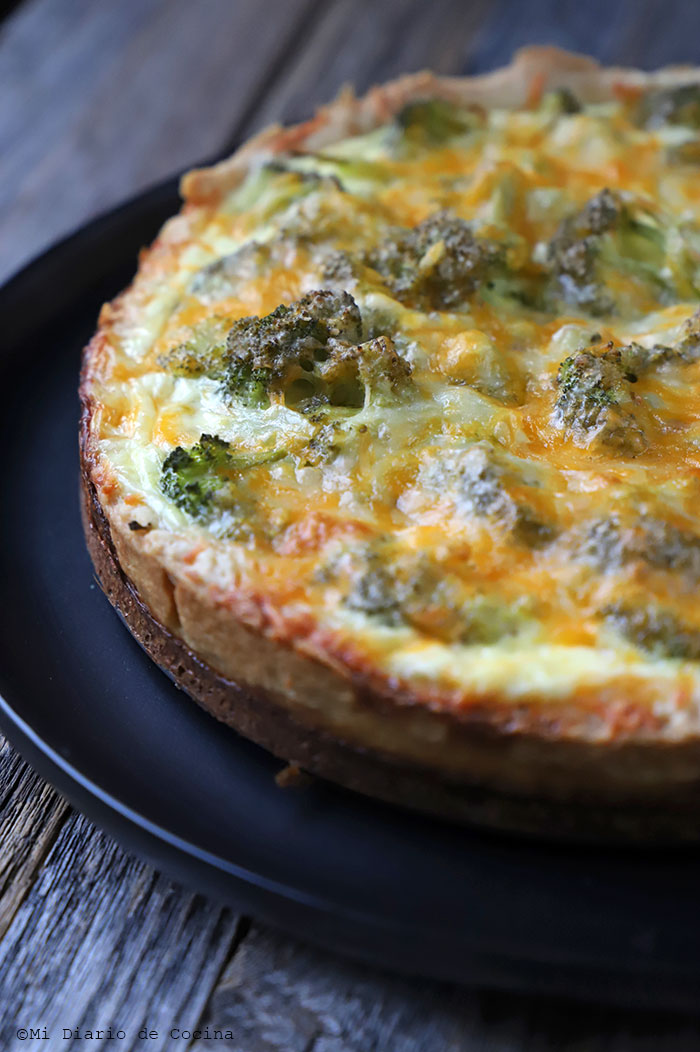Quiche de atún y brócoli
